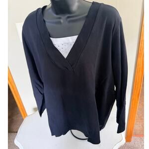 Liz & Me Black Long Sleeve 18/20W